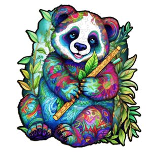 Cute Panda Wooden Jigsaw Puzzle