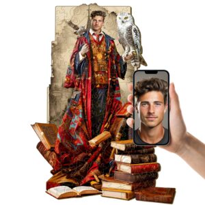 Face Custom Photo Puzzle - Wizard