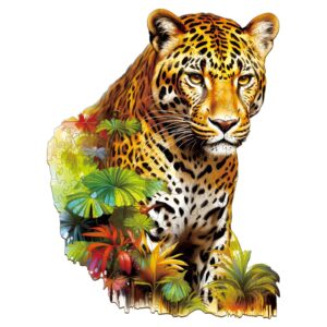 Jungle Cheetah Wooden Jigsaw Puzzle
