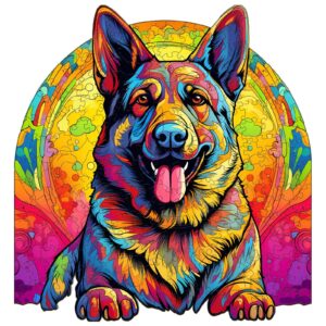 German Shepherd 3 Wooden Jigsaw Puzzle
