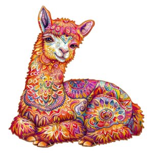 llama Wooden Jigsaw Puzzle