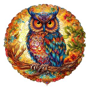 Charming Owl Wooden Jigsaw Puzzle