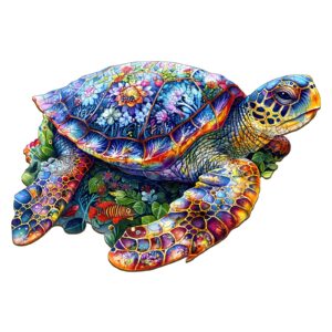 Unique Turtle Wooden Jigsaw Puzzle