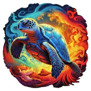 Yin Yang Turtle Wooden Jigsaw Puzzle