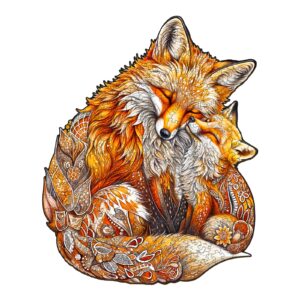FOX FAMILY-2 Wooden Jigsaw Puzzle
