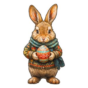 Easter Bunny-2 Wooden Jigsaw Puzzle