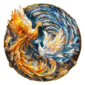 Yin Yang Phoenix-2 Wooden Jigsaw Puzzle