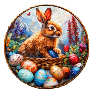 Easter Bunny Wooden Jigsaw Puzzle