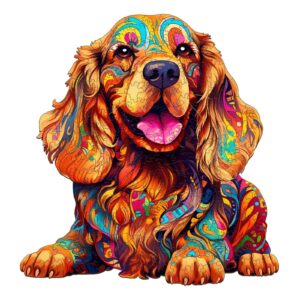 Cocker Spaniel-1 Wooden Jigsaw Puzzle