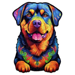 Rottweiler 2 Wooden Jigsaw Puzzle