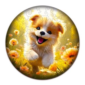 Cute Dog Children's Wooden Jigsaw Puzzle