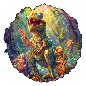 Rock Dinosaur-2 Wooden Jigsaw Puzzle
