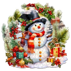 Frosty The Snowman Wooden Jigsaw Puzzle