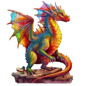 Colorful Dragon 2 Wooden Jigsaw Puzzle