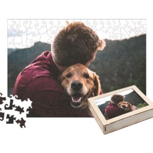 Hug You Animal Lover Warm Heart Personalized Photo Puzzles